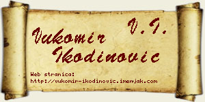 Vukomir Ikodinović vizit kartica